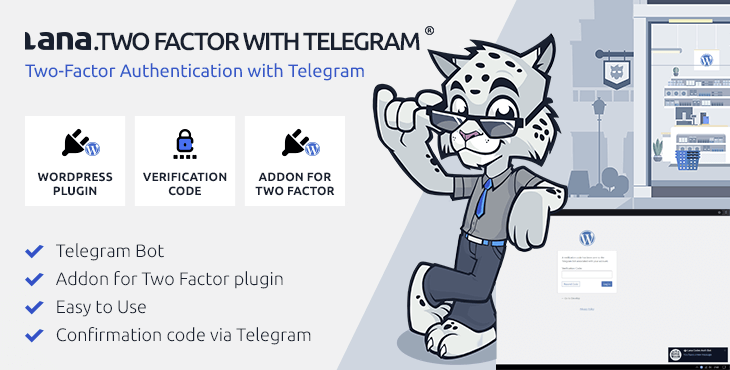 Lana Two Factor with Telegram - WordPress Plugin