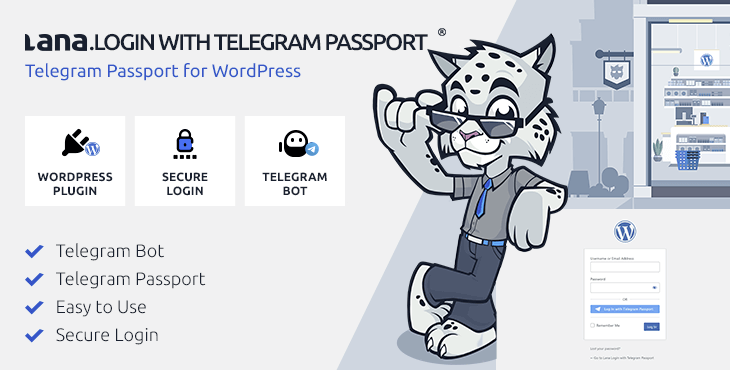 Lana Login with Telegram Passport - WordPress Plugin